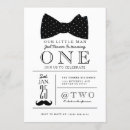 Search for bow tie 1st birthday invitations Moustache
