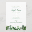 Search for palm leaf bridal shower invitations Modern
