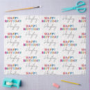 Search for happy birthday tissue paper Colourful