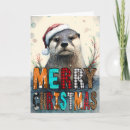 Search for otter christmas cards Santa