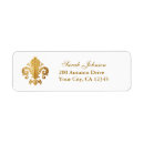 Search for new orleans return address labels Fleur de lis