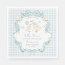 Search for blue gingham napkins Silly goose baby shower