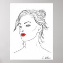 Search for woman silhouette posters Drawing