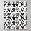 Search for black and white heart art Unique