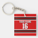 Search for red white black key rings Sports