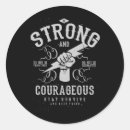 Search for be strong and courageous stickers Quote
