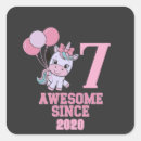 Search for 7 year old stickers Unicorn