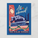 Search for vintage train christmas cards North pole