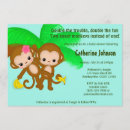 Search for twin monkey baby shower invitations Monkeys