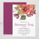 Search for womans retirement party invitations Flowers