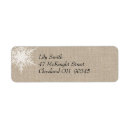 Search for burlap and lace return address labels Barn