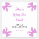 Search for square knot tying stickers Bow bridal shower