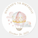 Search for hot air balloon birthday stickers Baby