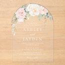 Search for floral arch wedding invitations Acrylic