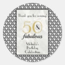 Search for thank you 50 birthday stickers Gold