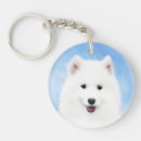 Search for samoyed stuff key rings White