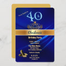 Search for royal blue 40th birthday invitations For her