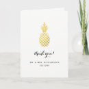 Search for pineapple thank you cards Gold