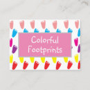 Search for footprints business cards Babysitter