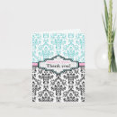 Search for pink black wedding thank you cards Pattern