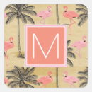 Search for monogram flamingo stickers Tropical