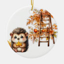 Search for cute hedgehog christmas tree decorations Illustration