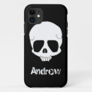 Search for cartoon skull iphone cases White