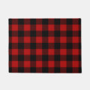 Search for black and red plaid doormats Pattern