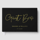 Search for black gold wedding guest books Engagement
