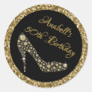 Search for high heels birthday stickers Glitter