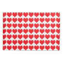 Search for red hearts pillowcases White