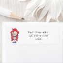 Search for nutcracker return address labels Snowflakes