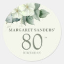 Search for 80th birthday party stickers Elegant