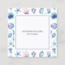 Search for creatures business cards Marine life