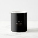 Search for clean mugs Elegant monogram