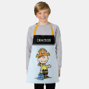 Search for retro cartoon aprons Spooky season charlie brown