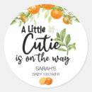 Search for mandarine orange stickers Citrus baby shower