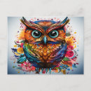 Search for abstract owl postcards Bird
