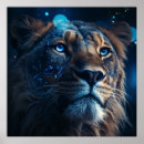 Search for blue lion art Cat