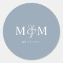 Search for couple initials wedding stickers Monogrammed