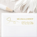Search for two hearts return address labels Couple