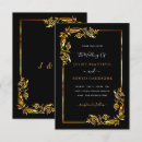 Search for ornamental wedding invitations Black