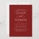 Search for burgundy rehearsal dinner invitations Minimalist