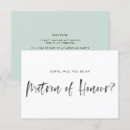 Search for matron of honour invitations Calligraphy