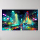 Search for futuristic city posters Colourful