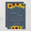 Search for blue and sunflower wedding invitations Sunflowers