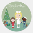 Search for nurse christmas stickers Xmas