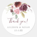 Search for blush floral wedding stickers Burgundy