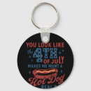 Search for hot dog key rings Patriotic