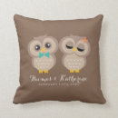 Search for his and hers cushions Bride and groom
